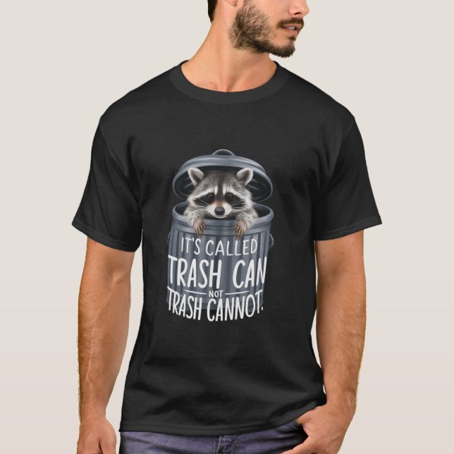 Camiseta Divertido se llama basura no puede basura Racco (Anverso)