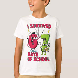 Camiseta Divertido Seis Siete 67 Escuela Meme Números Profe