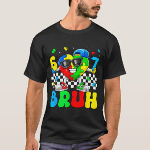 Camiseta Divertido seis siete 67 hermano 6 7 rompecabezas a