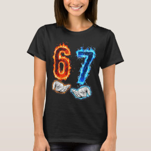 Camiseta Divertido Seis Siete 67 Meme Manos Niños Niñas Lla