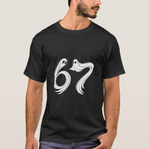 Camiseta Divertido Seis Siete 6 7 Meme 67 Diseño Fantasma H
