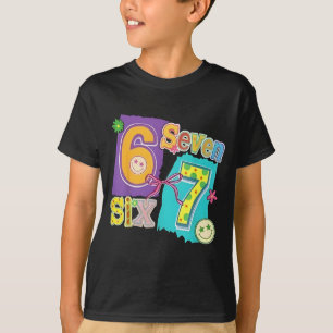 Camiseta Divertido Seis Siete 6 7 Meme 67 Diseño para Mujer