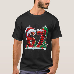 Camiseta Divertido Seis Siete 6 7 Meme 67 Navidad Cuadro Ro