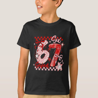 Camiseta Divertido Seis Siete 6 7 Meme Día de San Valentín 
