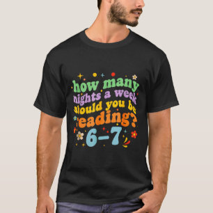 Camiseta Divertido Seis Siete 6 7 Meme Diseño Profesor Lect
