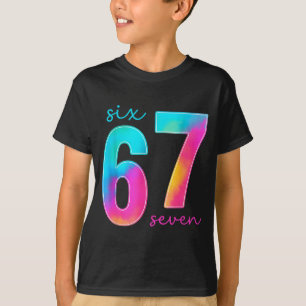 Camiseta Divertido Seis Siete 6 7 Meme Gen Alfa Argot 67 Ni