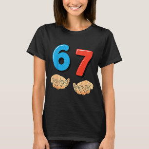 Camiseta Divertido Seis Siete 6 7 Meme Gen Alpha Jerga 67 M