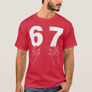 Camiseta Divertido Seis Siete 6 7 Meme Gen Alpha Jerga 67 M