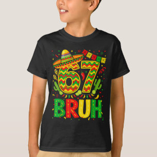 Camiseta Divertido seis siete bruh meme cinco de mayo chico