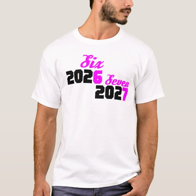 Camiseta Divertido Seis Siete Meme (Anverso)