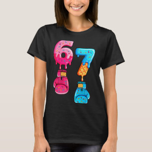 Camiseta Divertido Seis Siete Meme Helado Goteo 67 Boxeo
