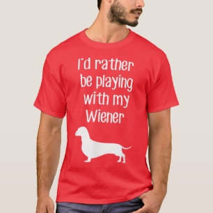 Camiseta Divertido Sería Más Bien Jugar Con Mi Visera