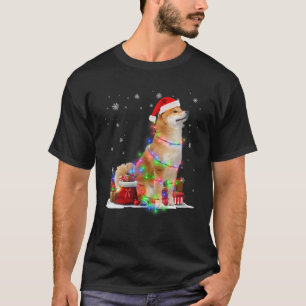 Camiseta Divertido Shiba Inu Navidades de árbol de perros i