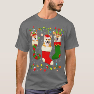 Camiseta Divertido Shiba Inu Navidades en reserva encienden