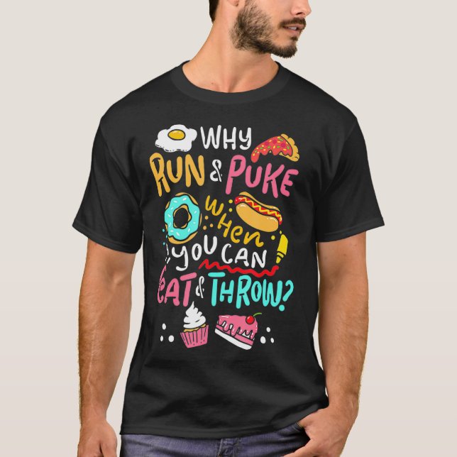 Camiseta Divertido Shot Put Y Discus (Anverso)