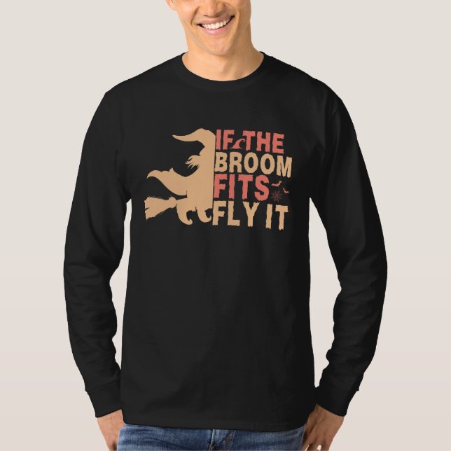 Camiseta Divertido Si La Sala Se Encaja Con Los Halloween H (Anverso)