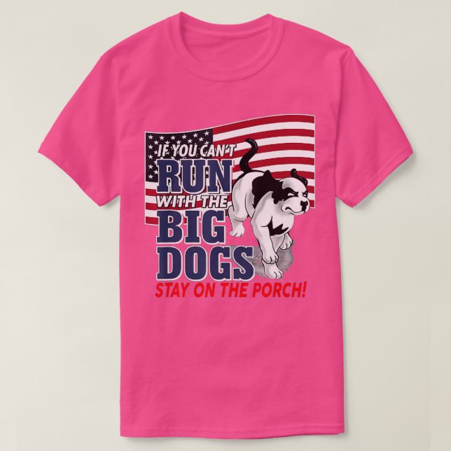 Camiseta Divertido Si no puedes correr con el Big dog quéda (Diseño del anverso)