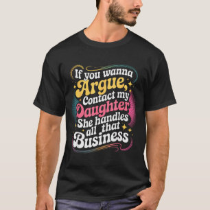 Camiseta Divertido si quieres discutir, contacta con el hum