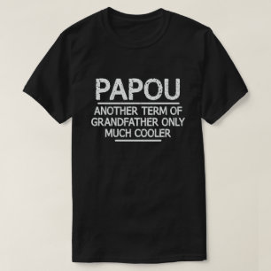 Camiseta Divertido significado de definición de papou signi