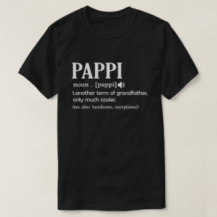 Camiseta Divertido significado de definición de pappi signi