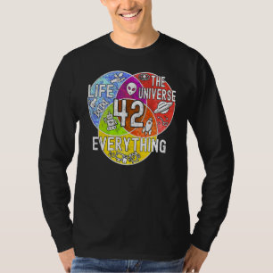 Camiseta Divertido Significado Nerdy de la Vida 42 Diagrama