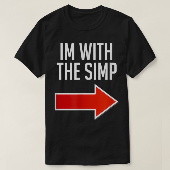 Camiseta Divertido Simp Costume, estoy con el Simp (Diseño del anverso)