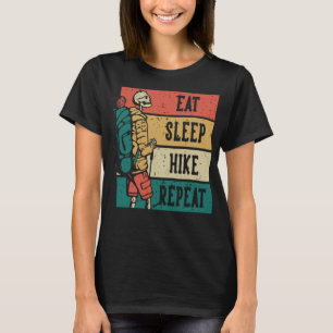 Camiseta Divertido skeleton senderismo, comer excursión de