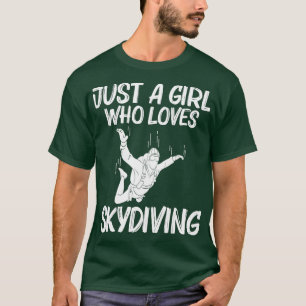Camiseta Divertido Skydiving Para Chicas De Paracaidismo In