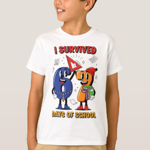 Camiseta Divertido Sobreviví 67 Días Escuela Meme Niños Mae