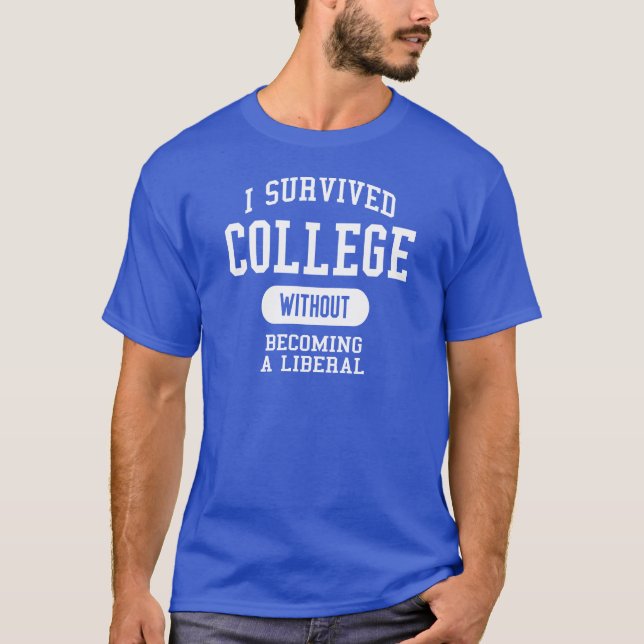 Camiseta Divertido - sobreviví la universidad (Anverso)