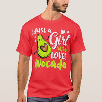 Camiseta Divertido Sólo Un Chica Que Ama El Aguacate Por El