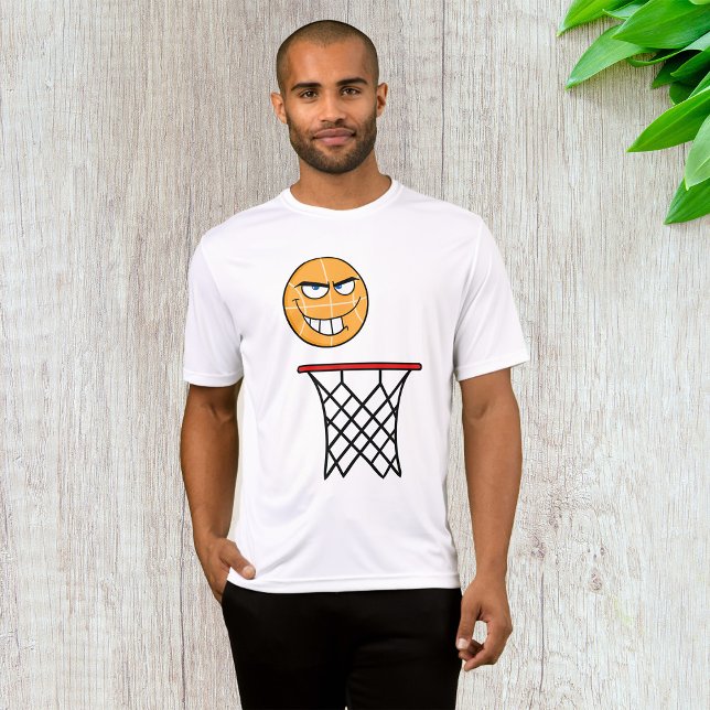 Camiseta Divertido sonriente baloncesto cara a zumbar (Subido por el creador)