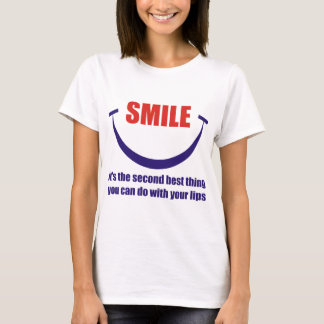 Camiseta Divertido - sonrisa, su la 2da mejor cosa que