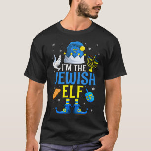 Camiseta Divertido SOY El Elfo Judío Menorá Navidad Feliz H