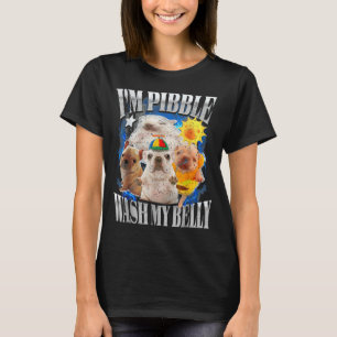 Camiseta Divertido Soy Perro Pibble Perrito Lavar Limpiar M