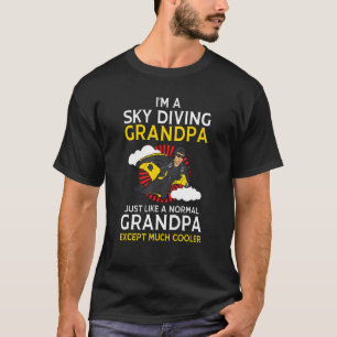 Camiseta Divertido, soy un abuelo que se lanza en paracaída