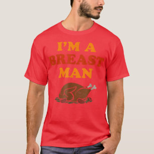 Camiseta Divertido soy un hombre de pecho, acción de gracia