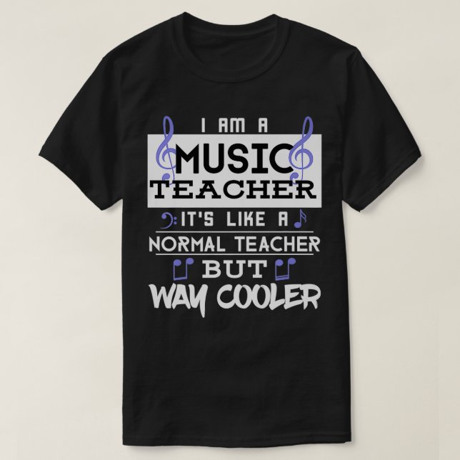 Camiseta Divertido Soy Un Profesor De Música Mucho Más Geni (Diseño del anverso)
