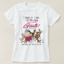 Camiseta DIVERTIDO - SOY una vieja casa llena de cabras