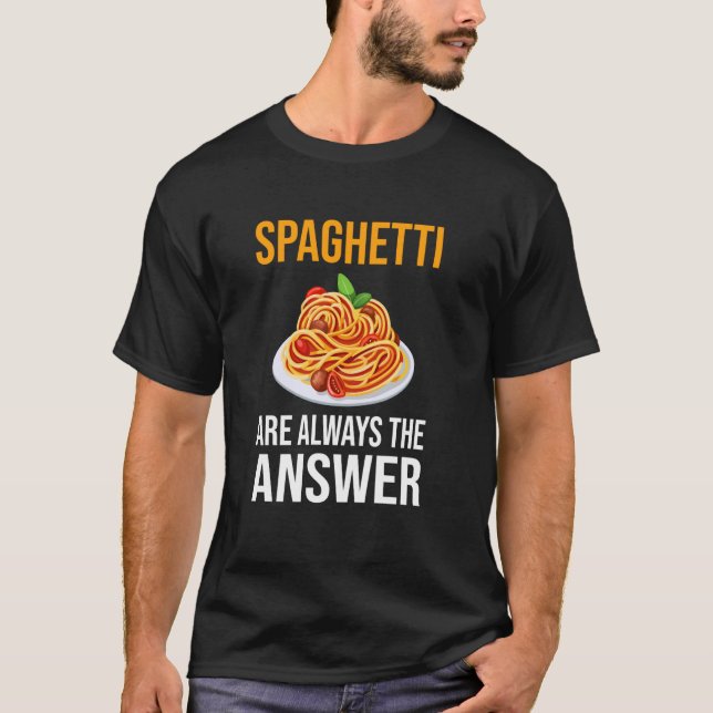 Camiseta Divertido Spaghetti Lover Shirt Spaghetti Cita Lov (Anverso)