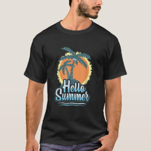 Camiseta Divertido Spring Break Vacation Beach Hello Summer