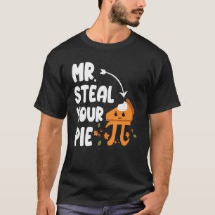 Camiseta Divertido Sr. Roba su Pie Acción de Gracias Pi Mat