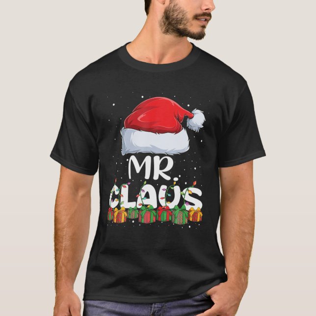 Camiseta Divertido Sr. Santa Claus Navidades Pajamas Family (Anverso)