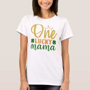 Camiseta divertido St Patrick afortunada mamá regalos afort
