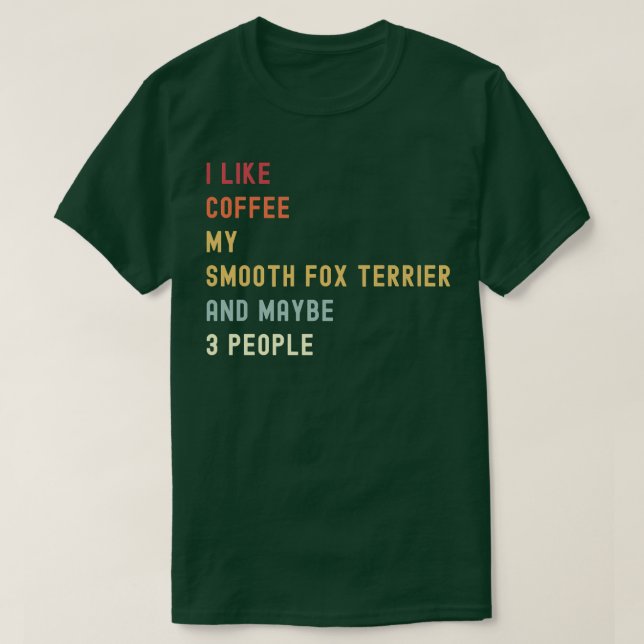 Camiseta Divertido Suave Para El Perro Y El Café Más Terrib (Diseño del anverso)