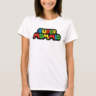 Camiseta Divertido Super Mommio Gamer, Estilo Retro