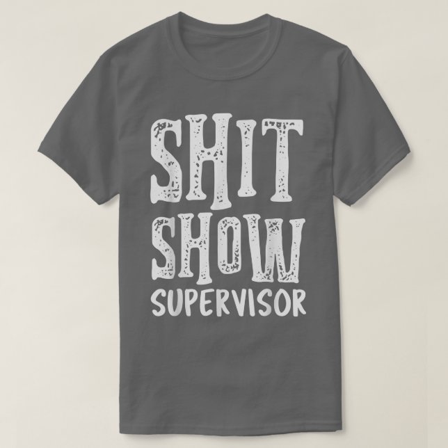 Camiseta Divertido supervisor Jefe de dirección Mamá Papá P (Diseño del anverso)