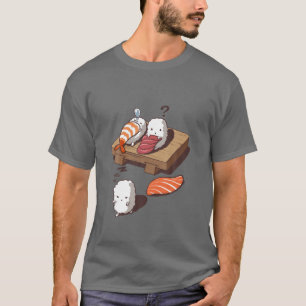 Camiseta , Divertido Sushi Caminando por el Sueño, Cocina 