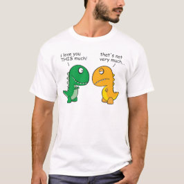 Camiseta divertido-T-Rex-pequeño-brazo-dibujo animado