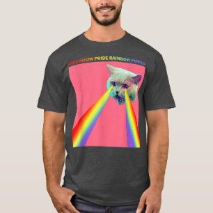 Camiseta Divertido Take Meow Pride Rainbow Power, Orgullo M